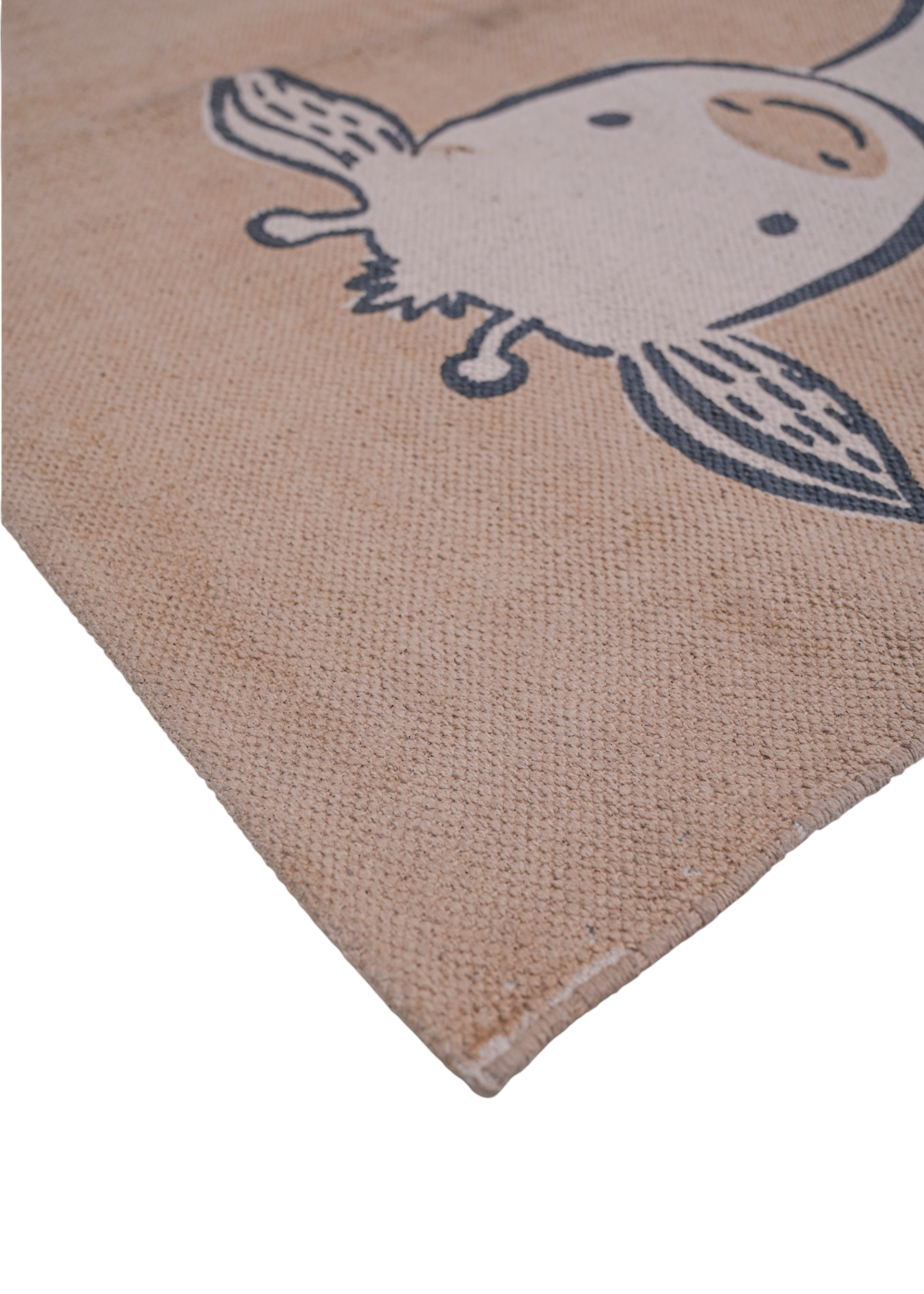 Verdant Bloom Cotton Printed Rug