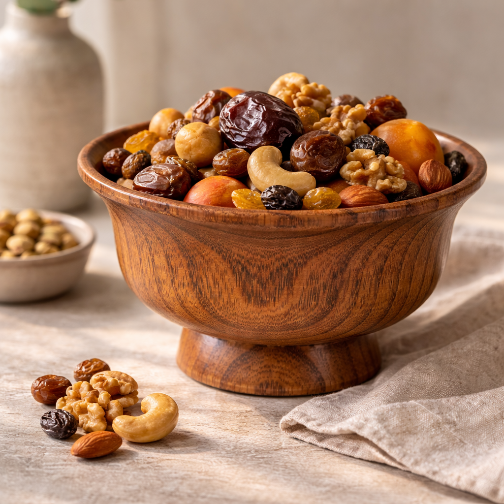 Arbore Pedestal Wooden Bowl