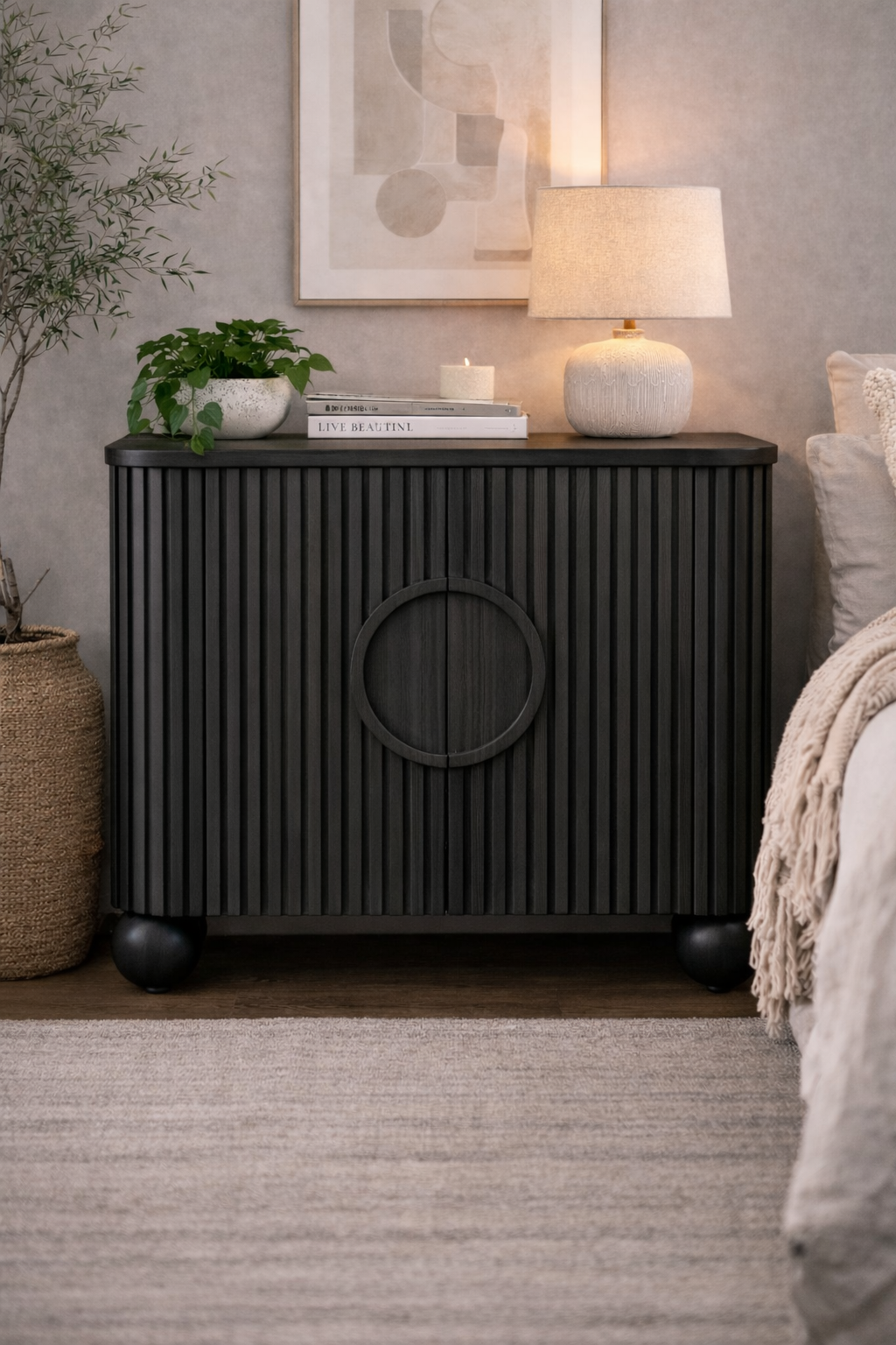 Aurelio Fluted Sideboard Cabinet