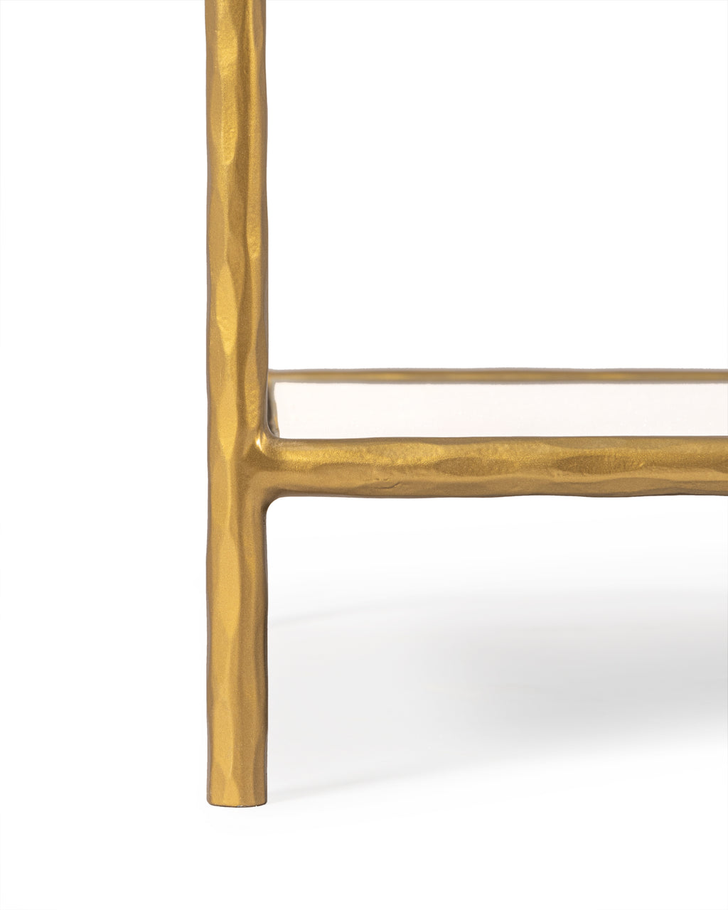 Aurielle Gold Glass Accent Side Table