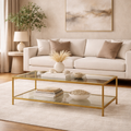Aurielle Luxe Glass Coffee Table