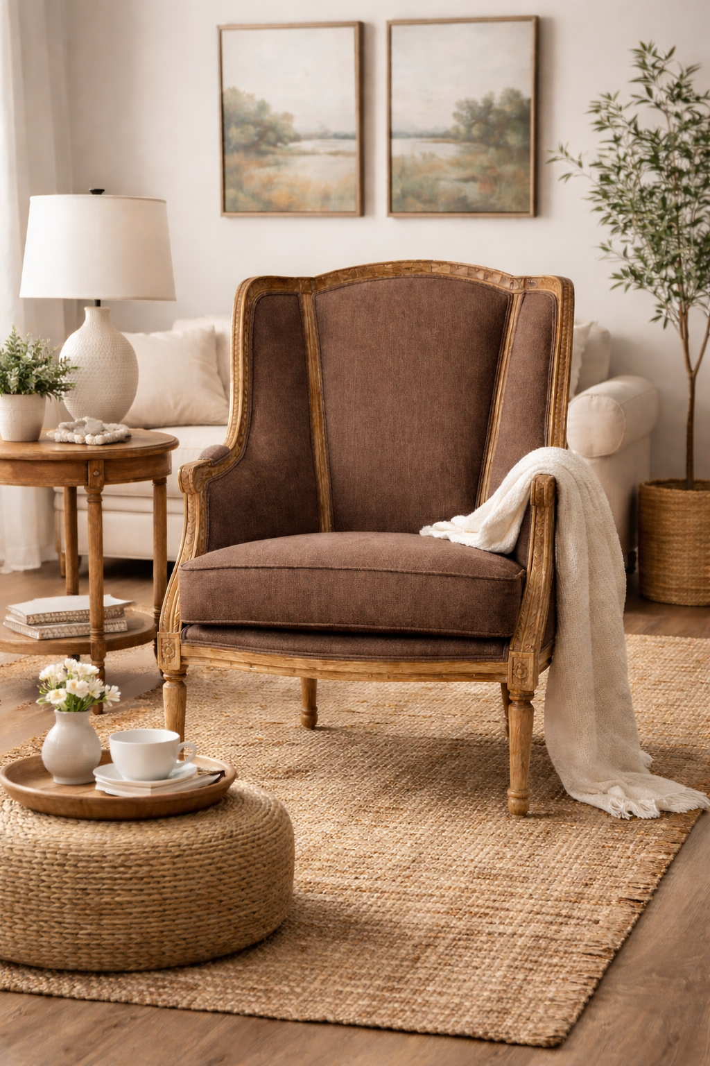 Aurielle Heritage Accent Arm Chair