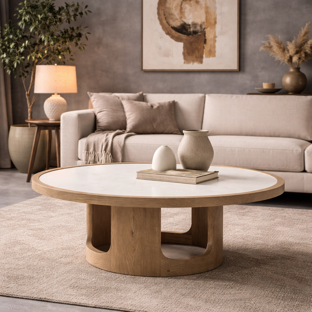 Aurora Marble Top Coffee Table