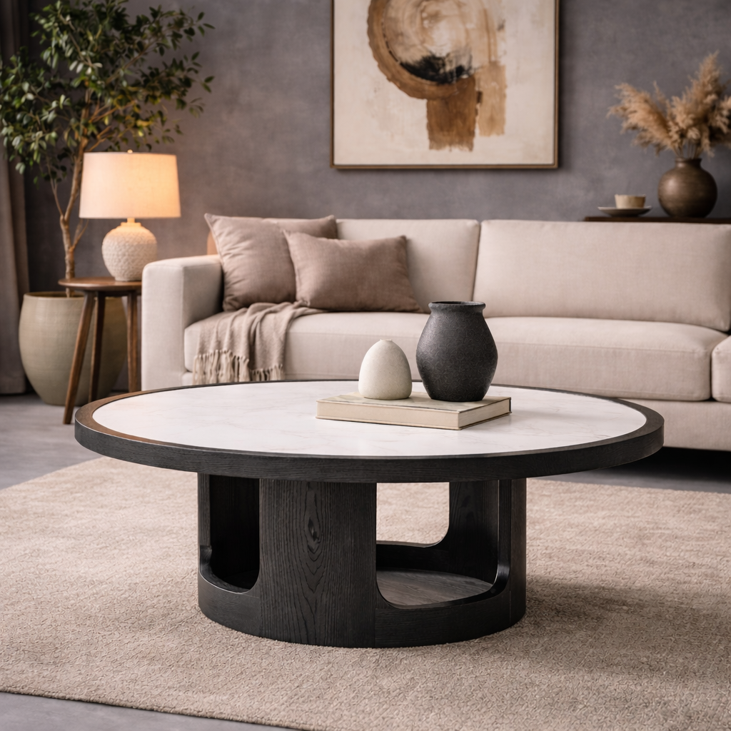 Aurora Marble Top Coffee Table