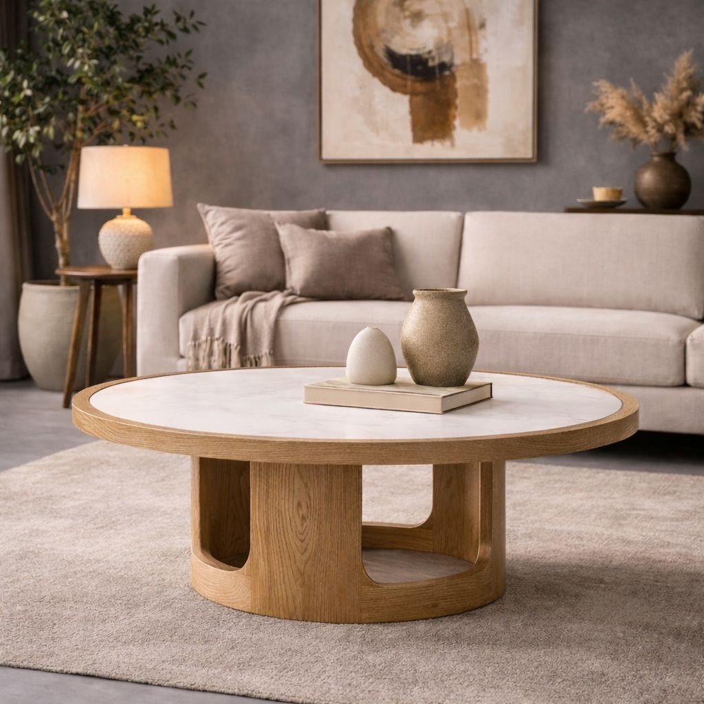 Aurora Marble Top Coffee Table