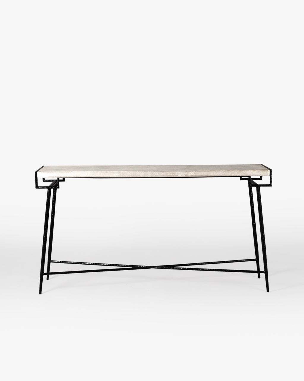 Axton Minimal Industrial Console Table