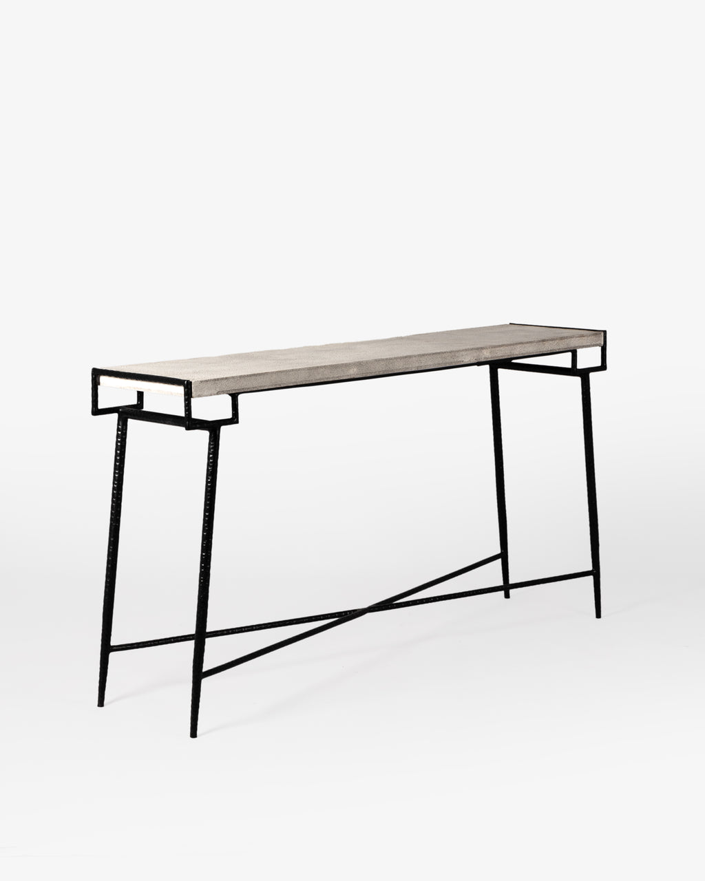 Axton Minimal Industrial Console Table