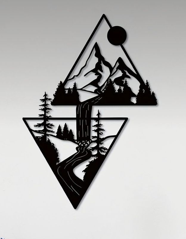 Cascade Peaks Metal Wall Art