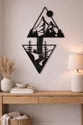 Cascade Peaks Metal Wall Art