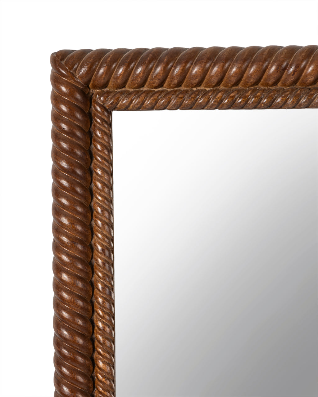 Cordelia Rope Carved Wooden Mirror