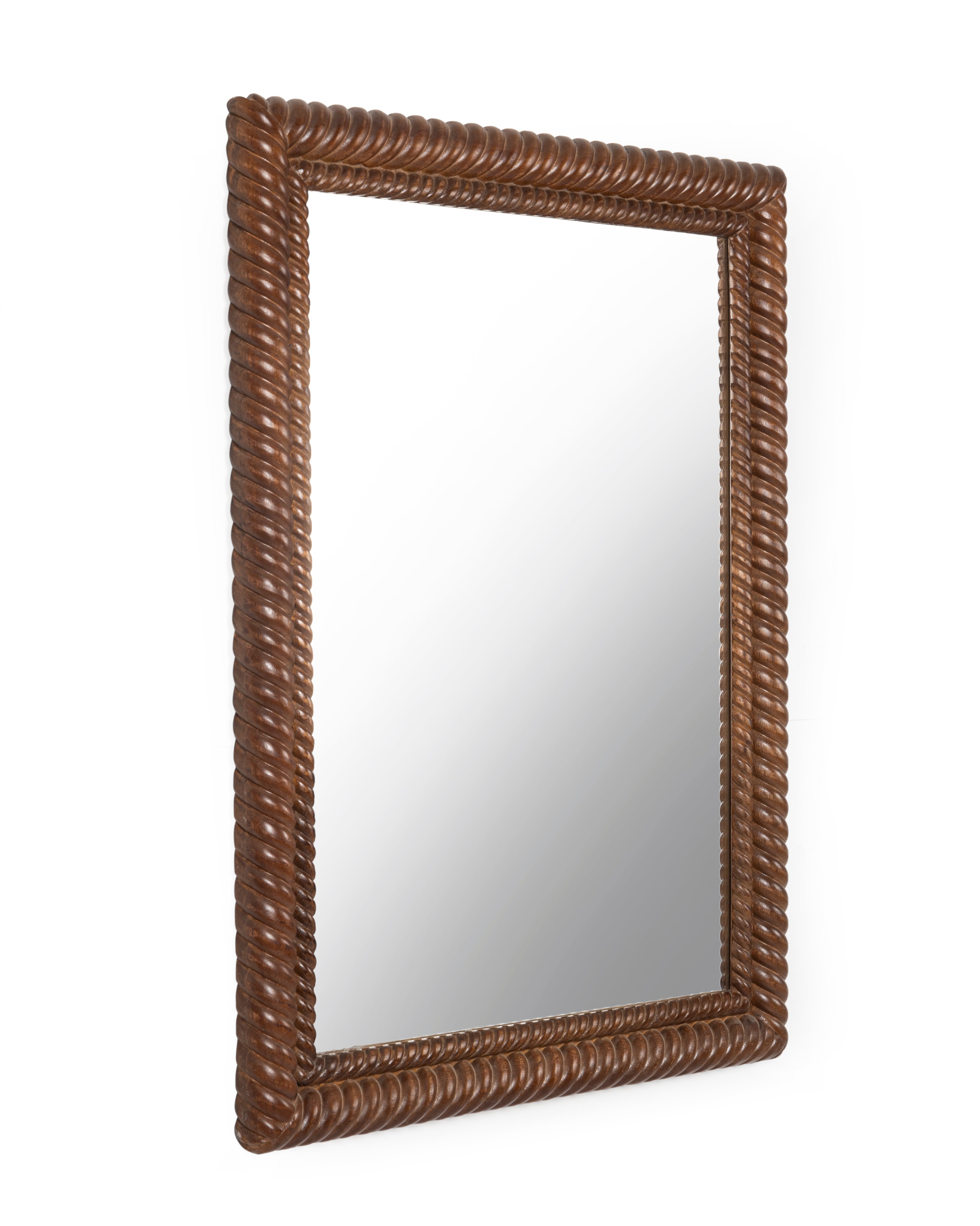 Cordelia Rope Carved Wooden Mirror