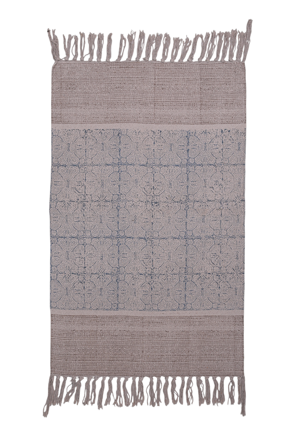 Indigo Haven Cotton Printed Rug