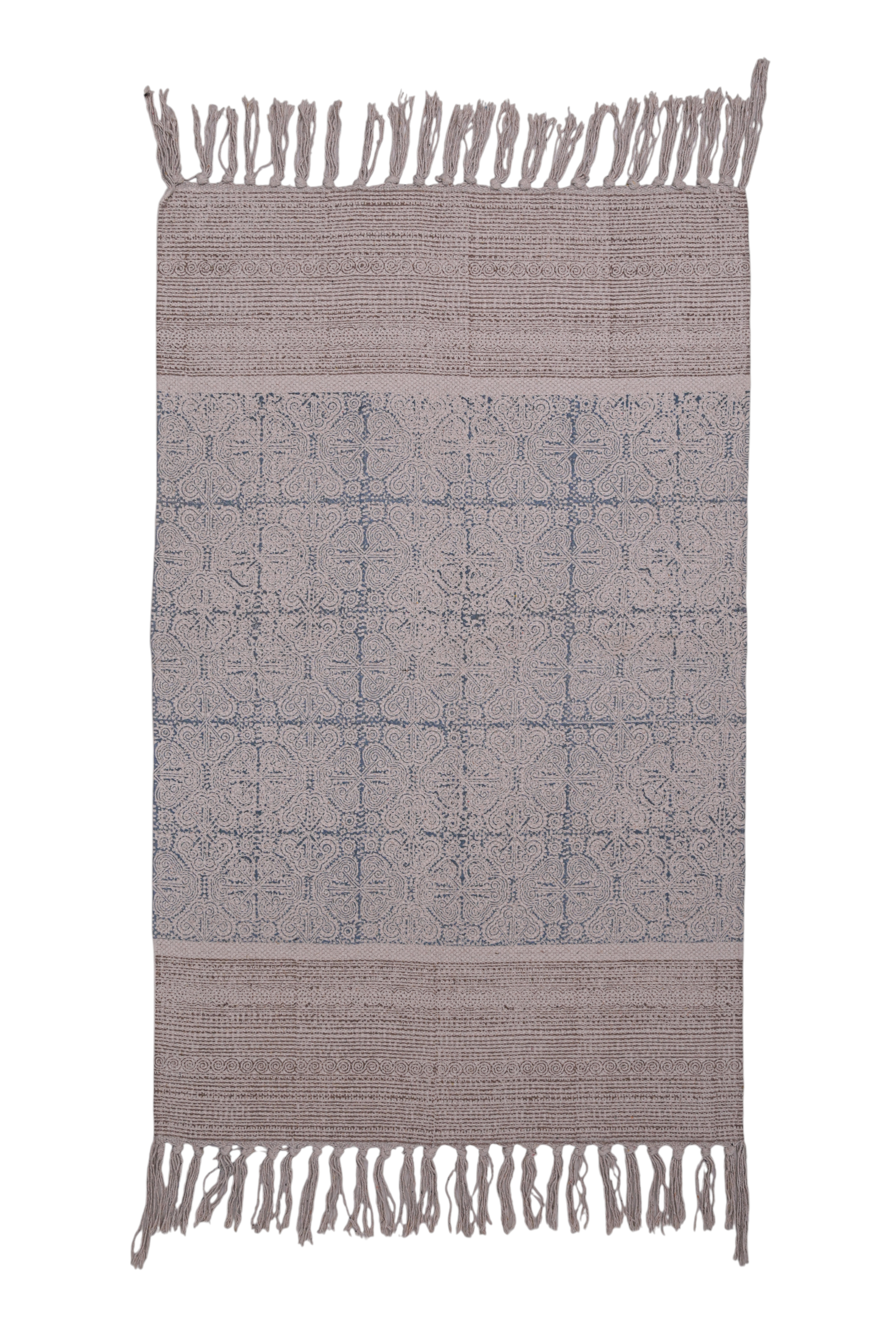 Indigo Haven Cotton Printed Rug