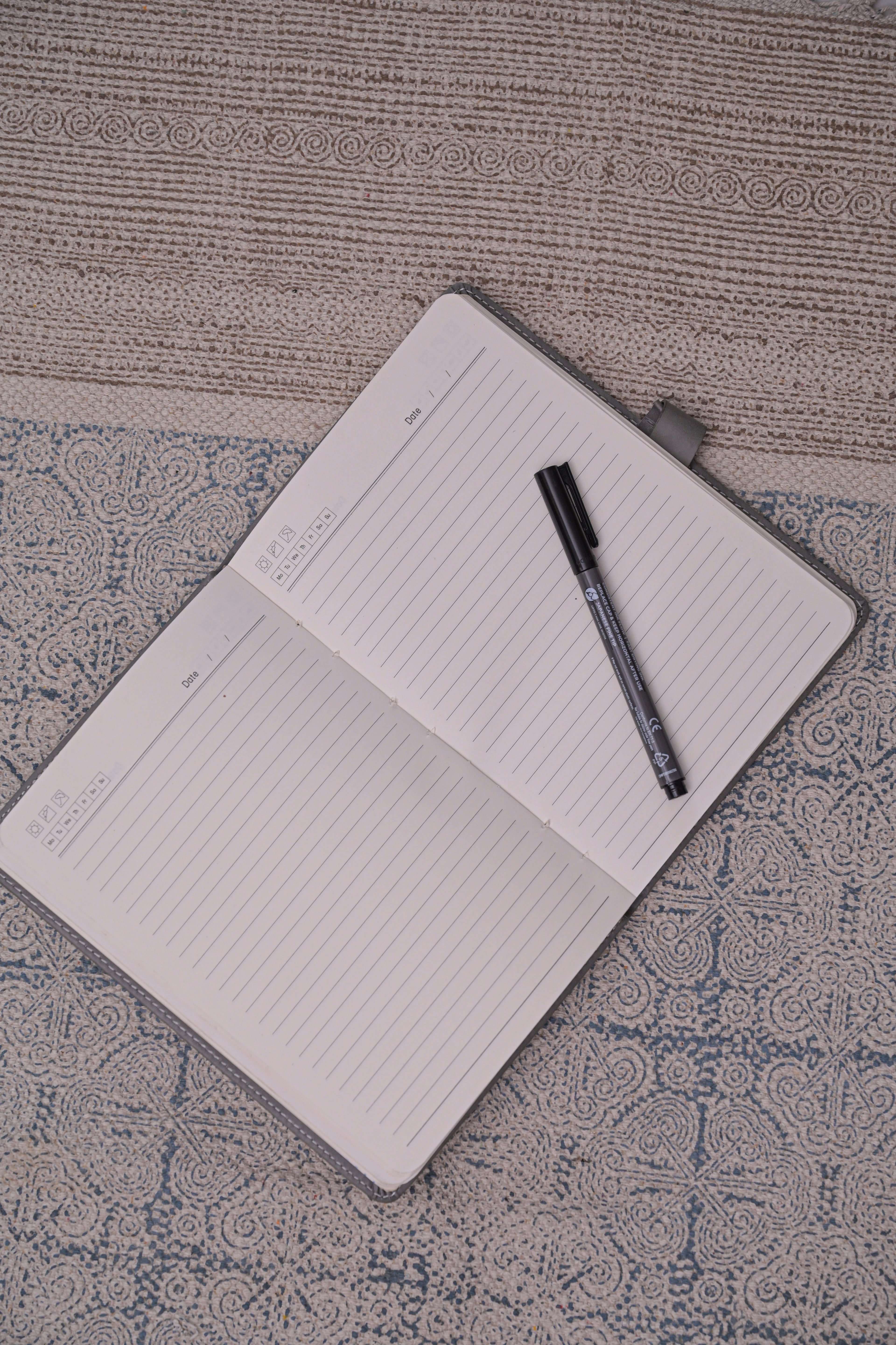 Indigo Haven Cotton Printed Rug