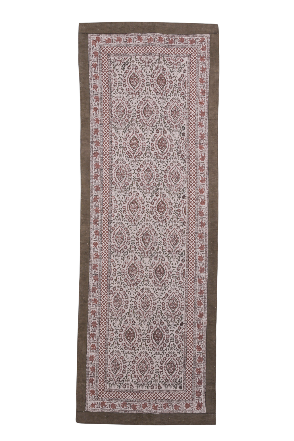 Rustic Paisley Trail Cotton Runner Rug