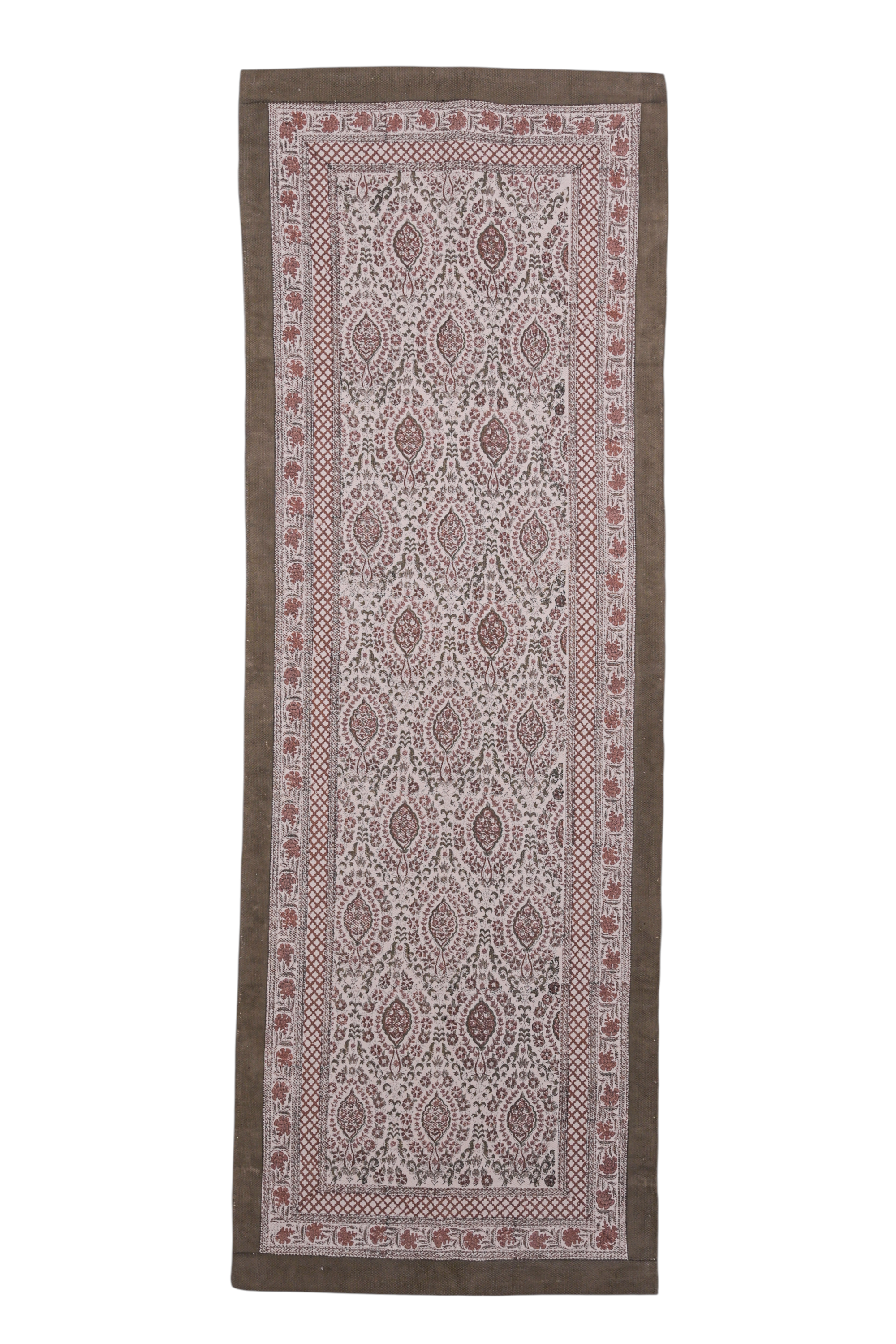 Rustic Paisley Trail Cotton Runner Rug