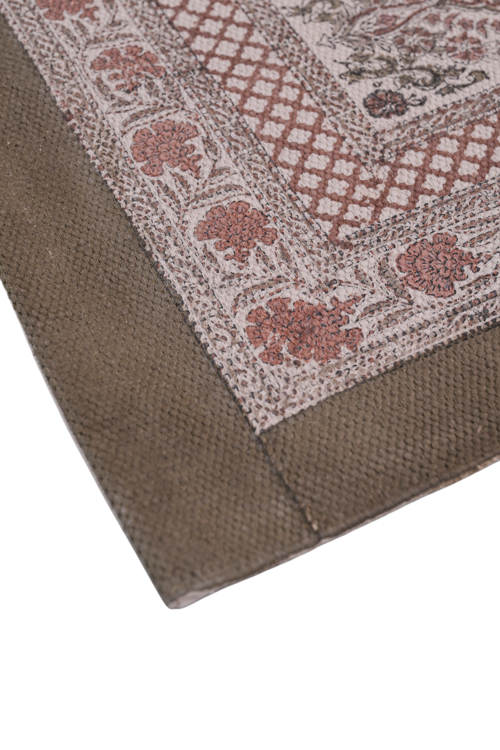 Rustic Paisley Trail Cotton Runner Rug