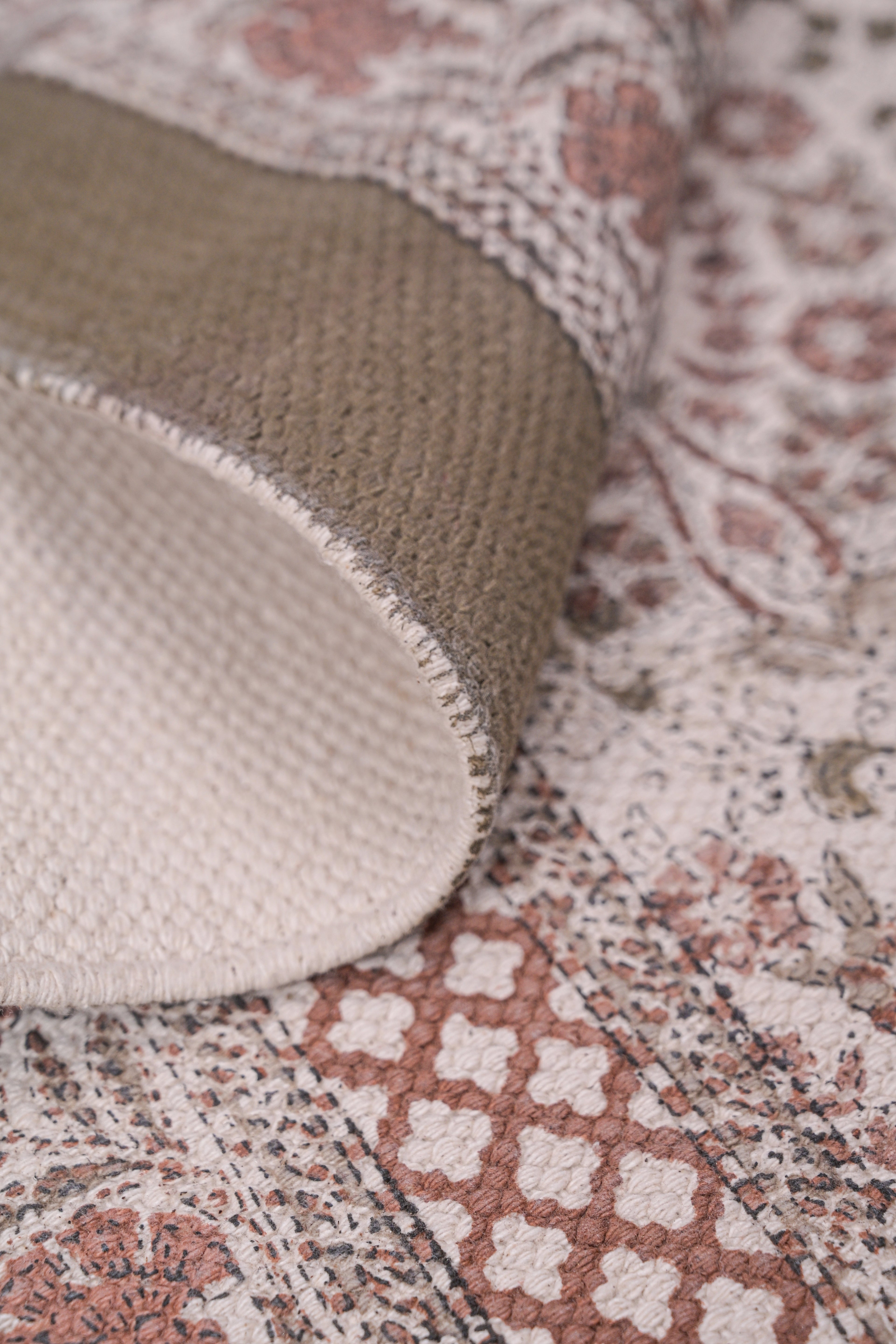 Rustic Paisley Trail Cotton Runner Rug