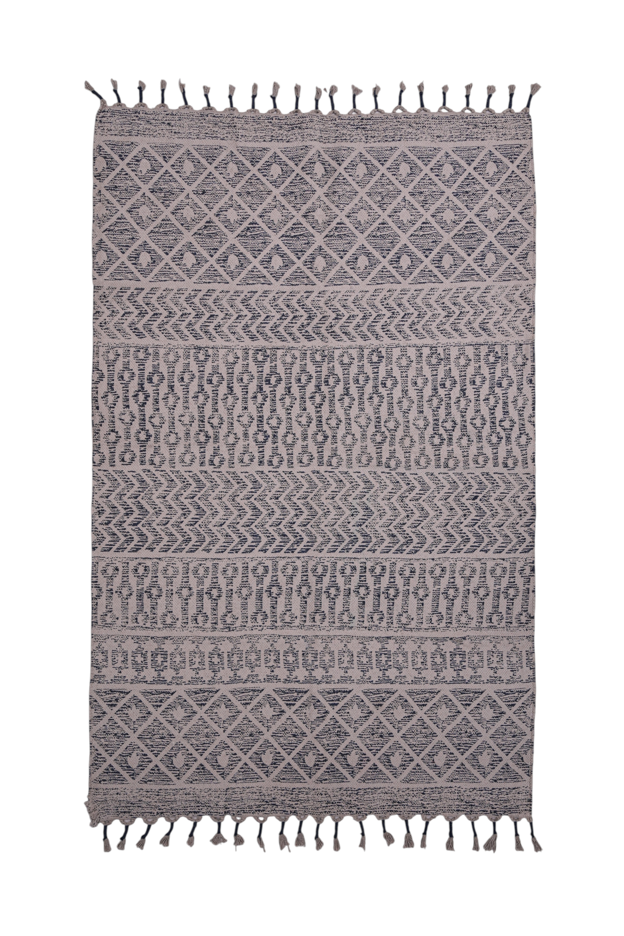 Nomad Weave Geometric Cotton Rug