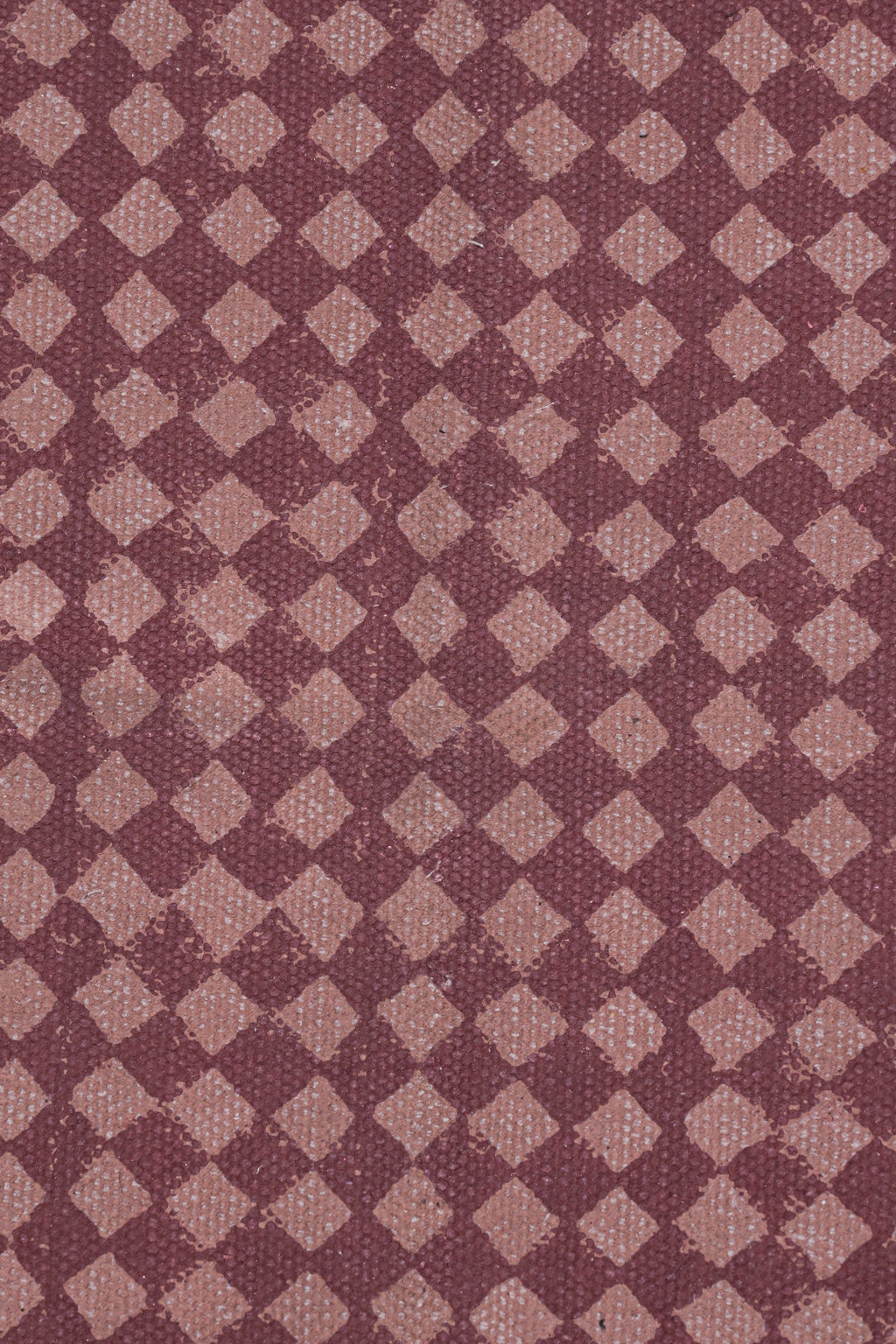 Maroon Mirage Tribal Cotton Rug