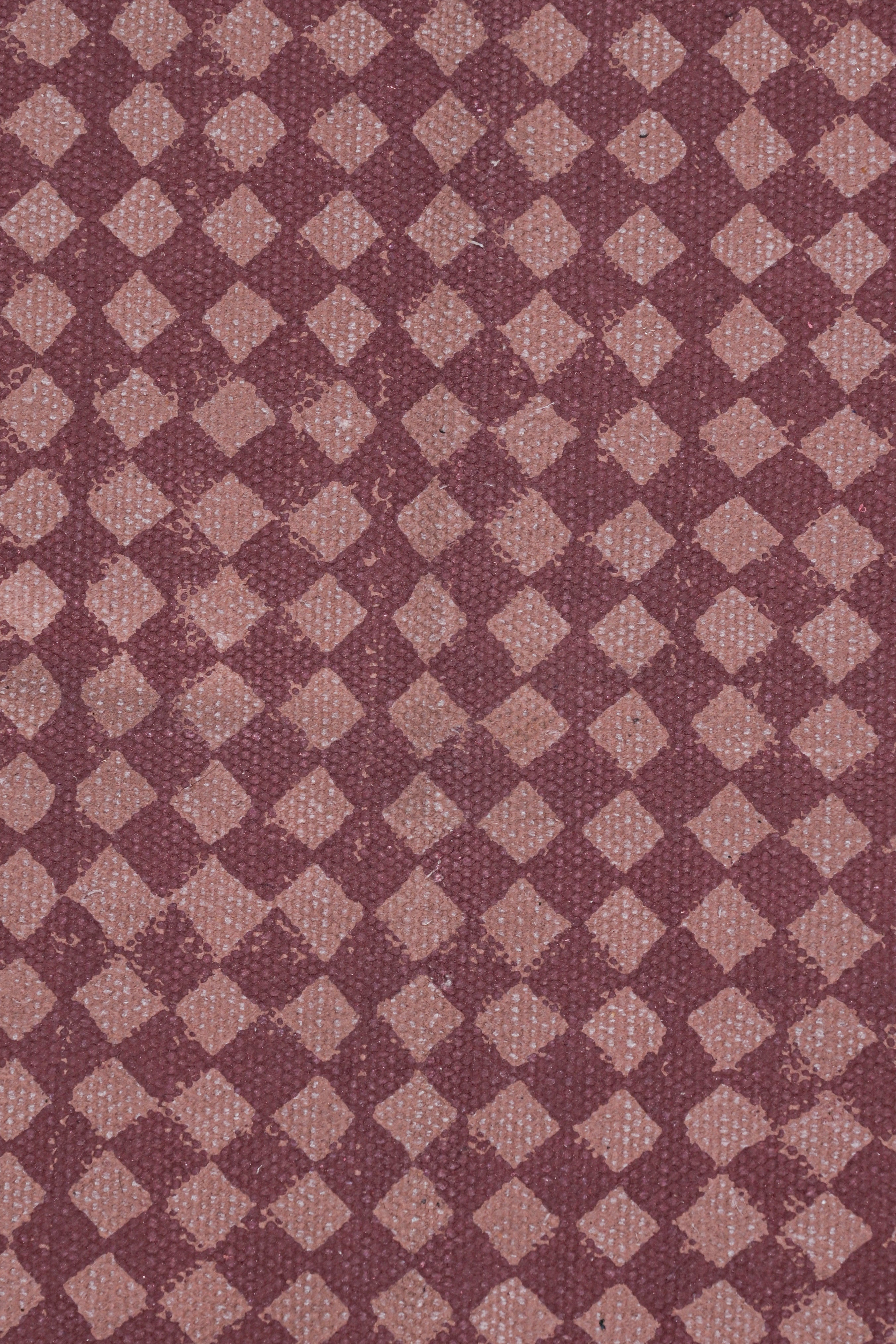 Maroon Mirage Tribal Cotton Rug