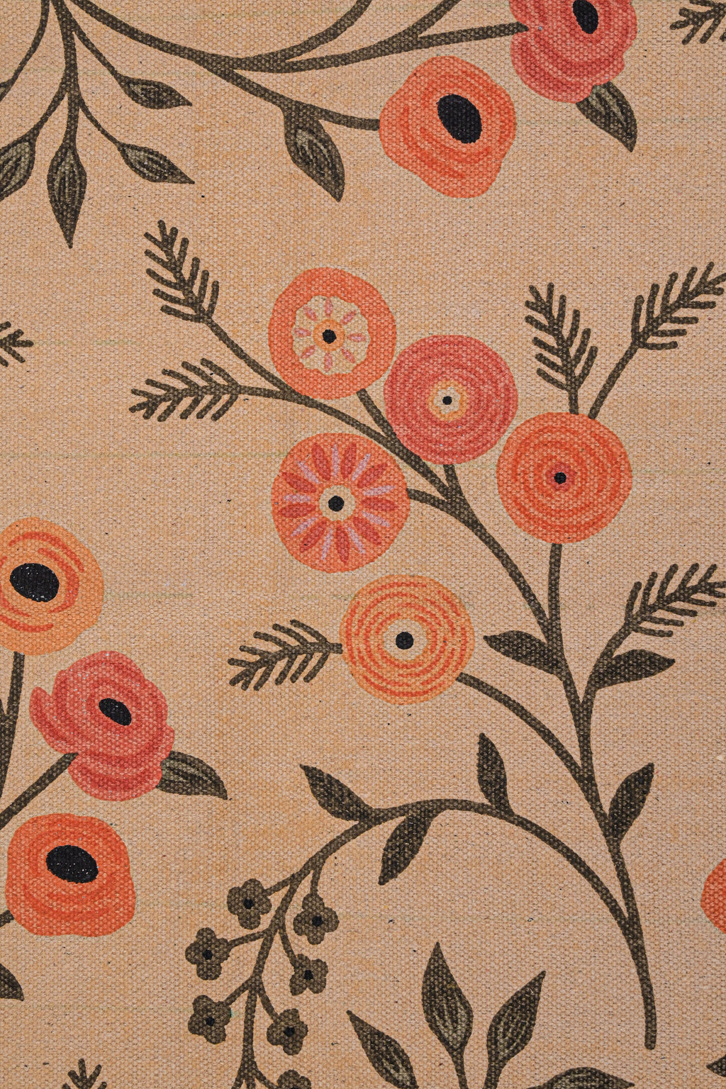Blush Garden Bloom Cotton Rug