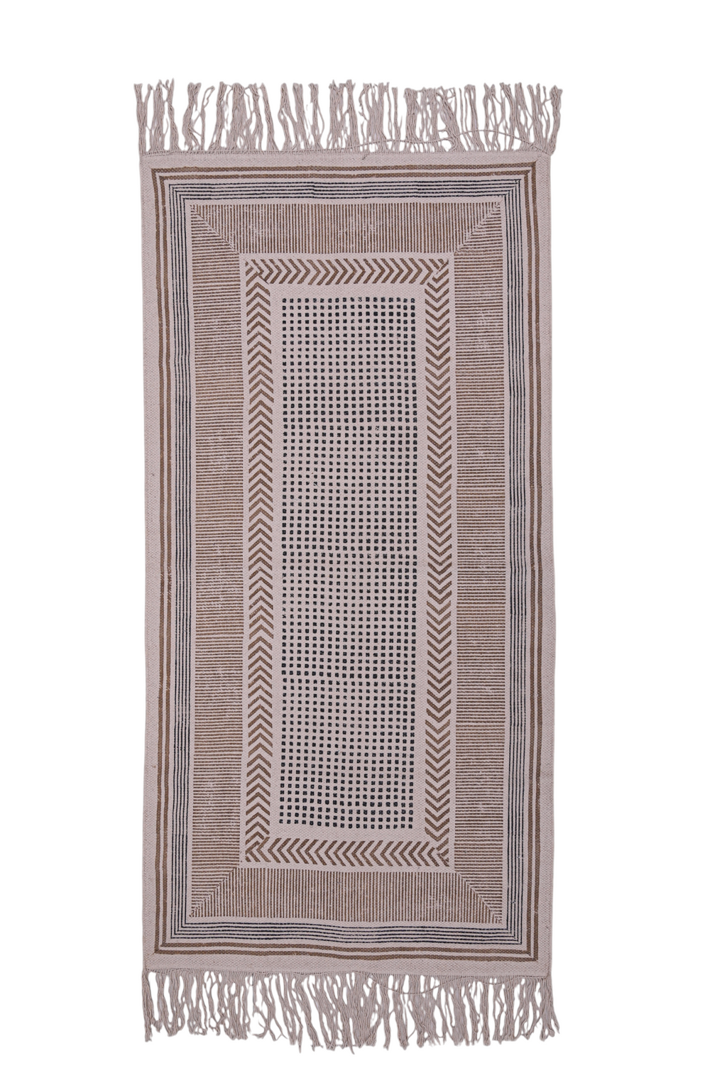 Terra Lines Geometric Cotton Rug