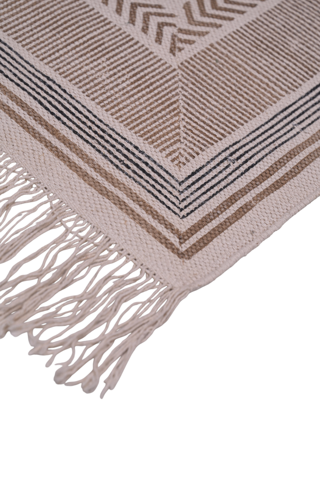Terra Lines Geometric Cotton Rug
