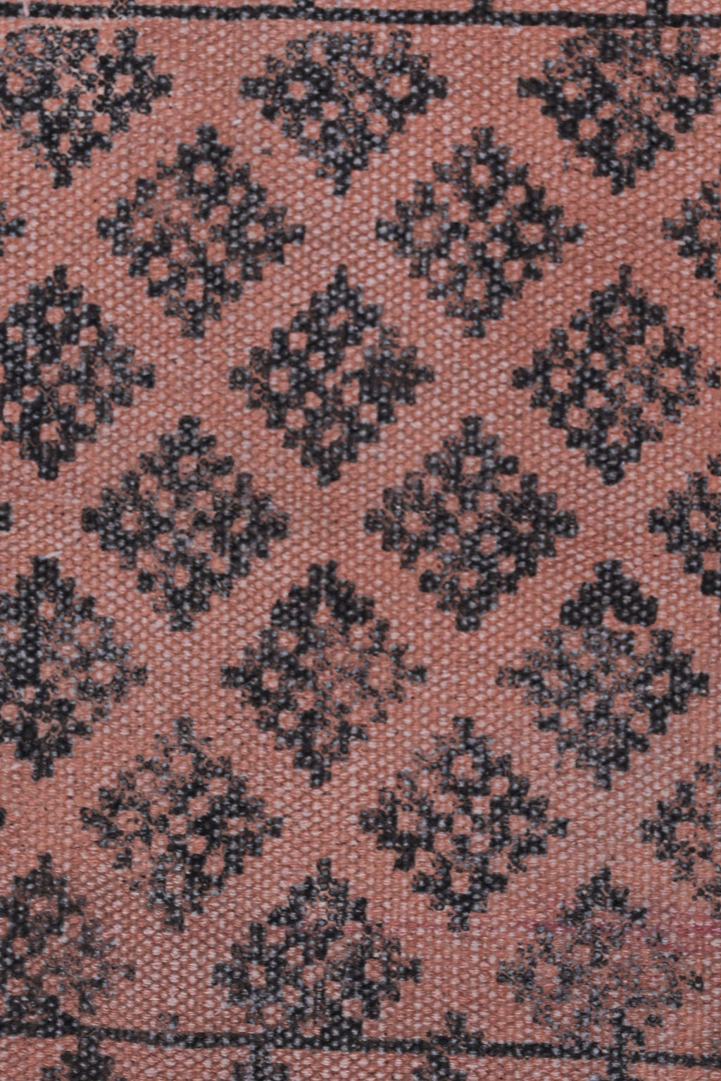 Rust Ember Tribal Cotton Rug