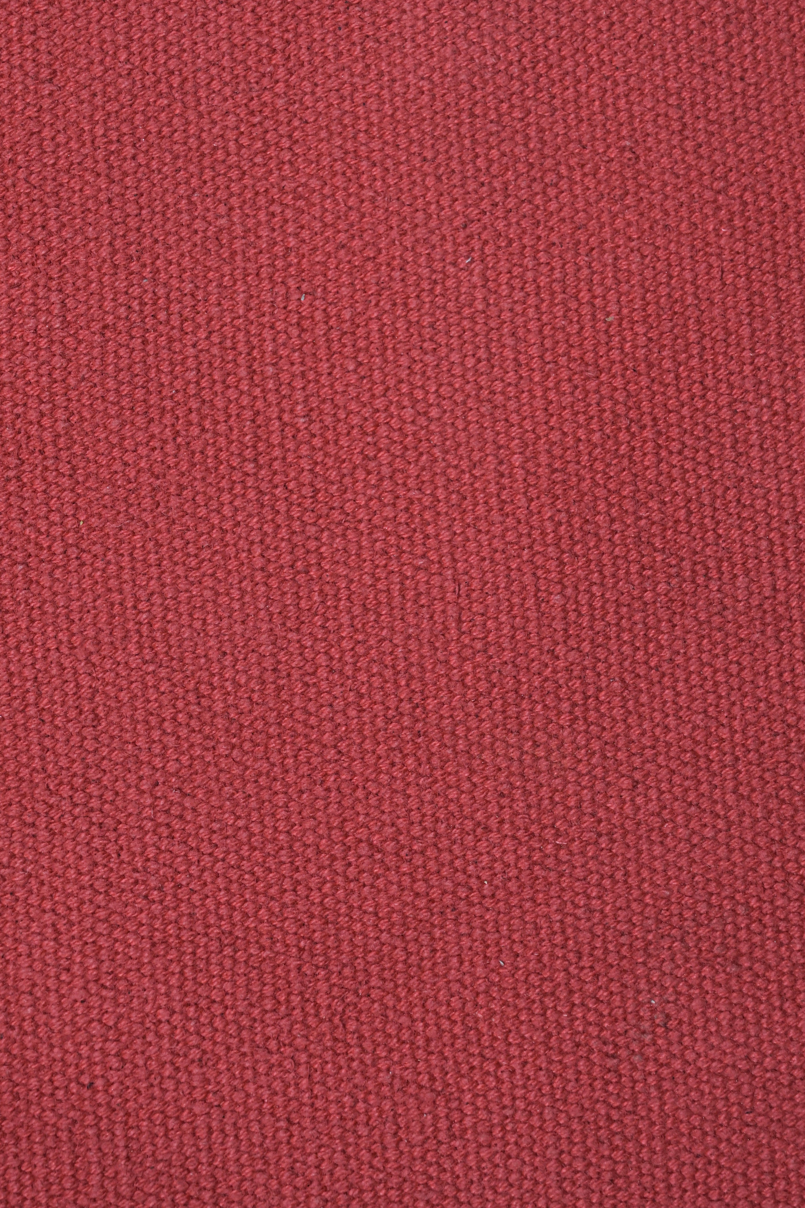 Crimson Earth Solid Cotton Rug