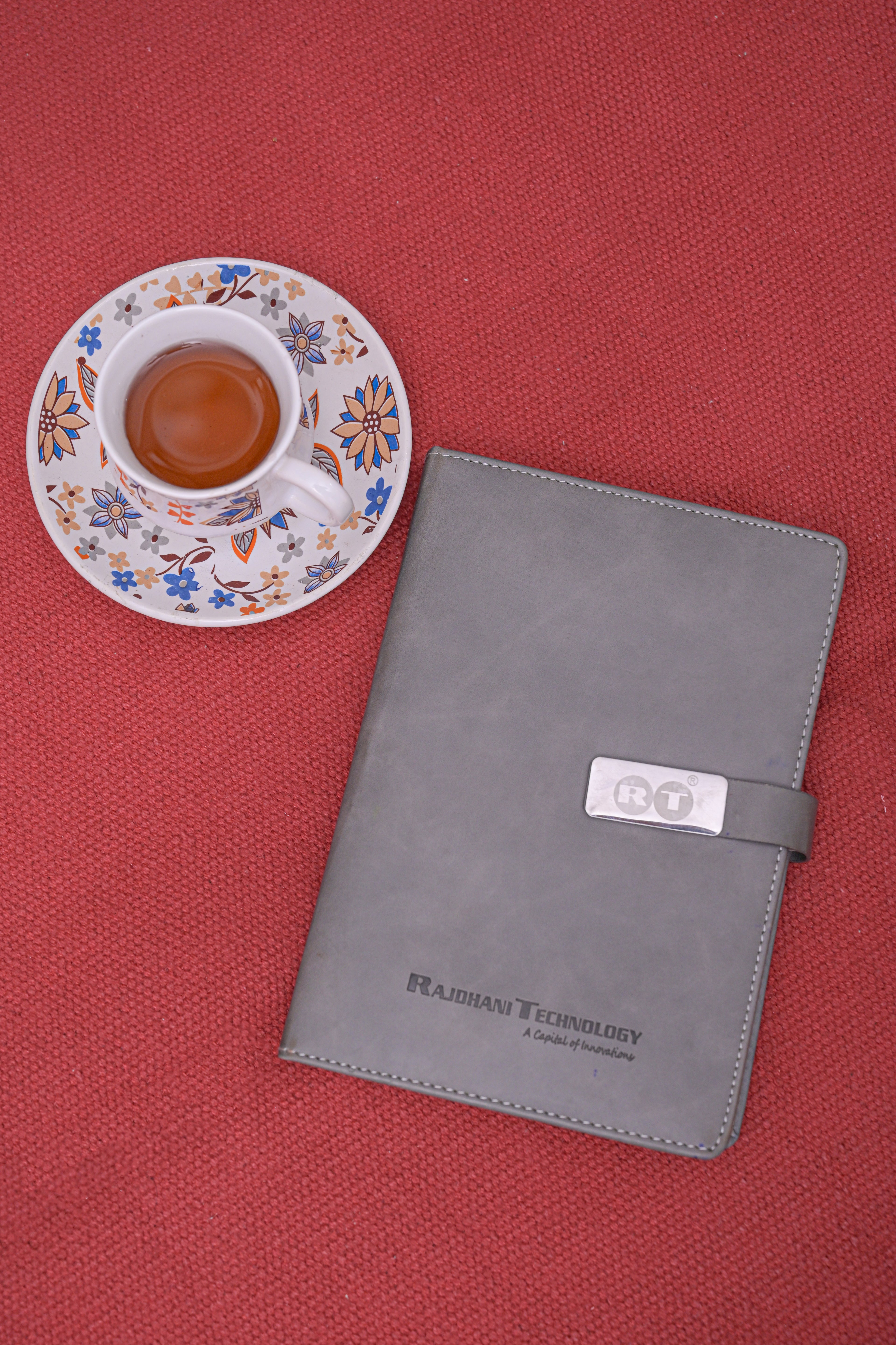 Crimson Earth Solid Cotton Rug