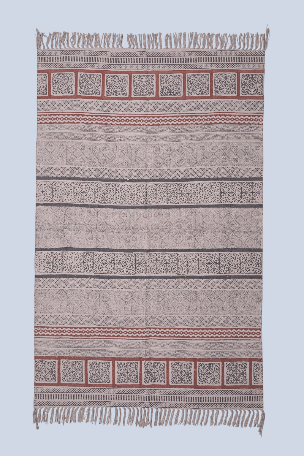 Heritage Stripe Mosaic Cotton Rug