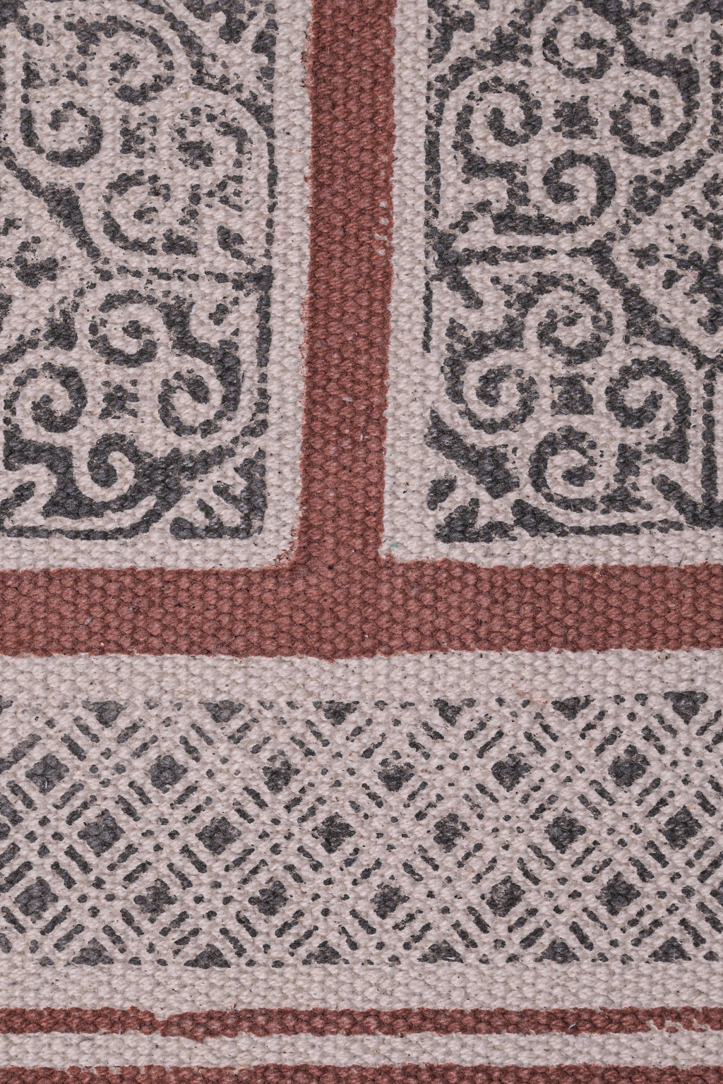 Heritage Stripe Mosaic Cotton Rug