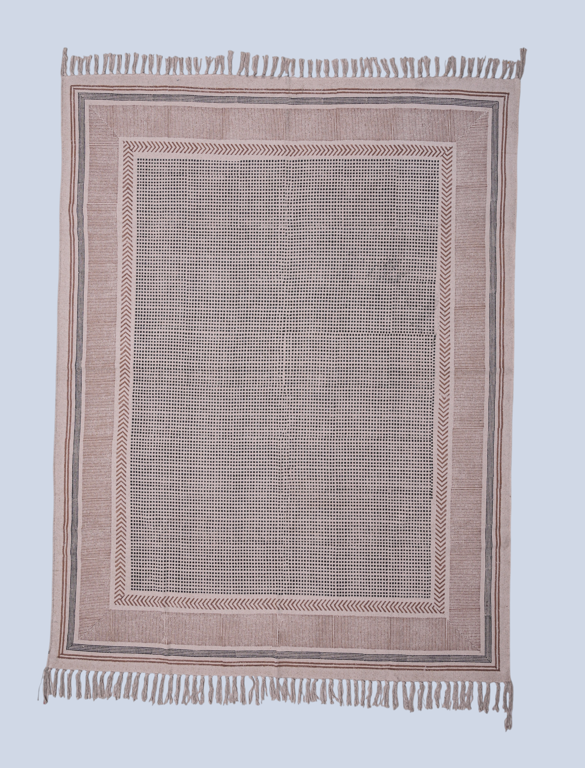 Desert Frame Minimal Cotton Rug