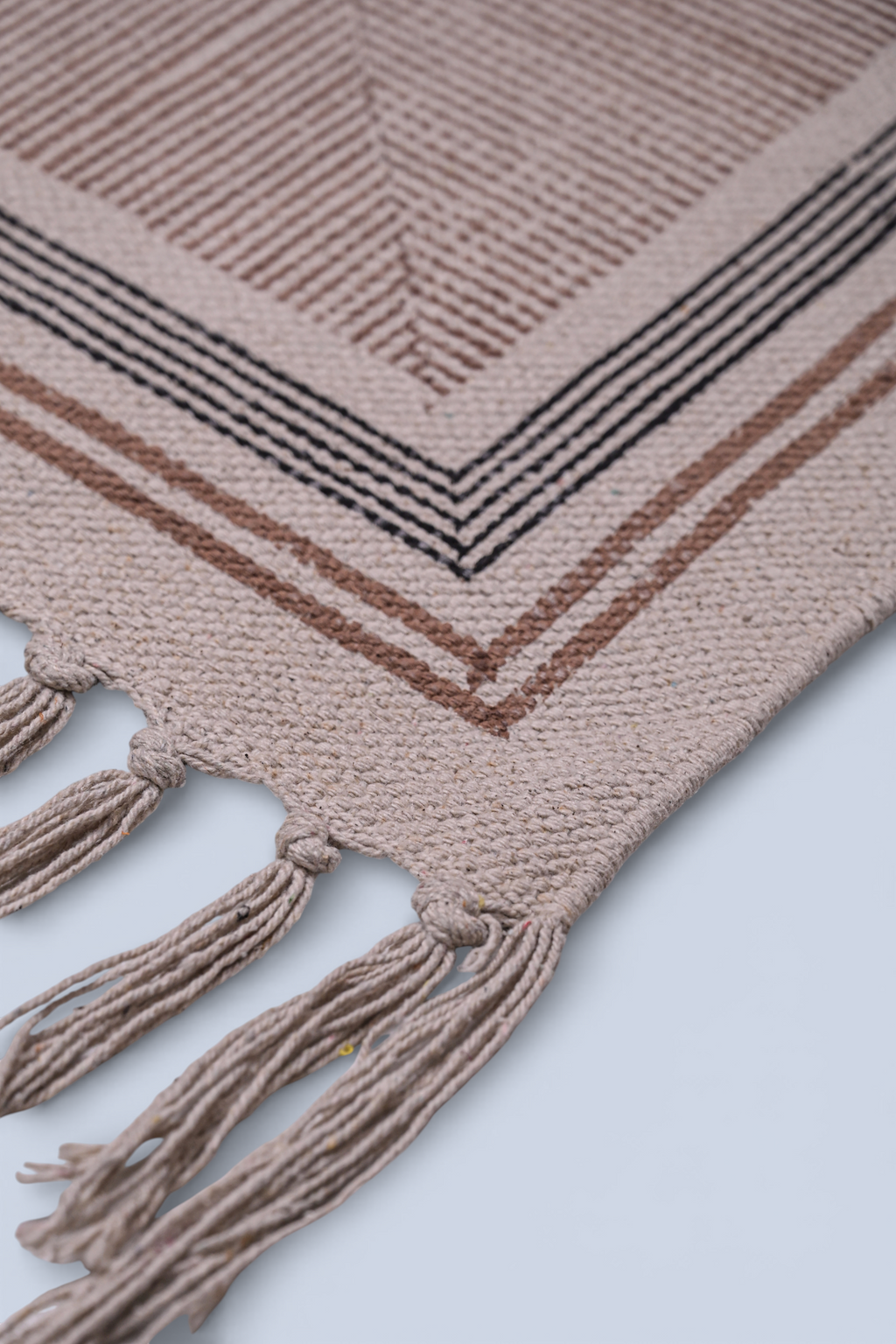 Desert Frame Minimal Cotton Rug