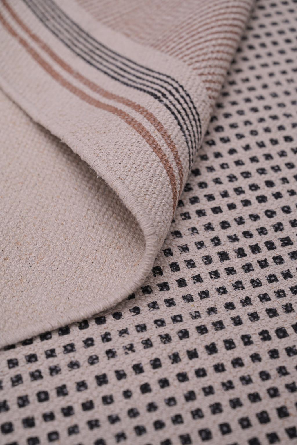 Desert Frame Minimal Cotton Rug