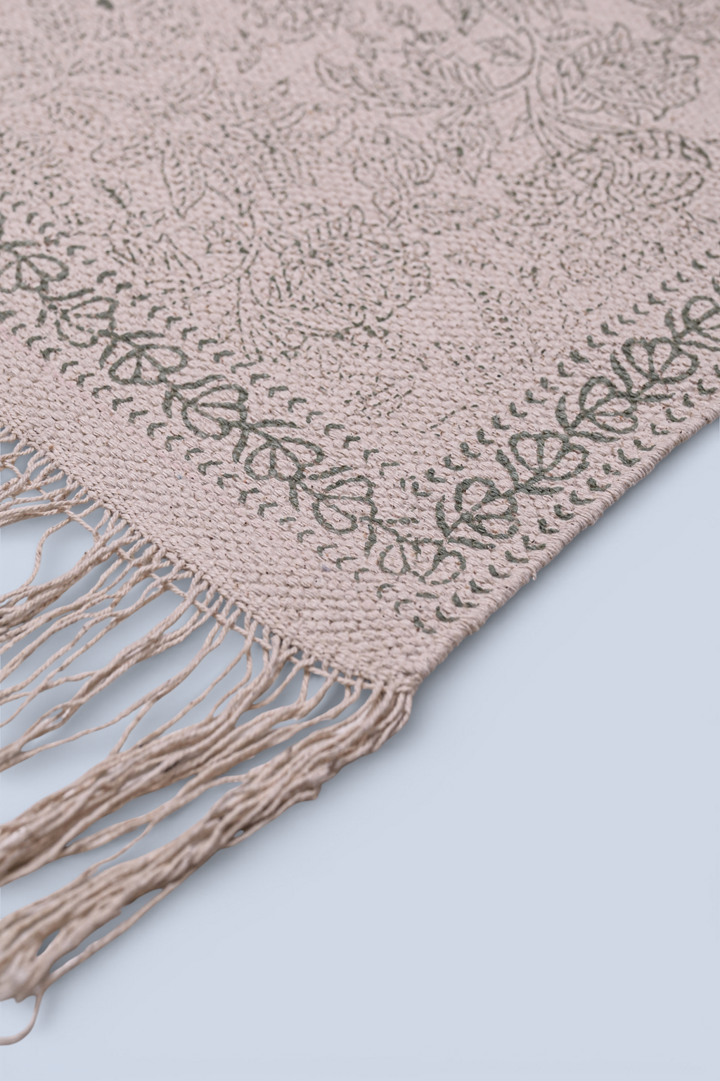 Ivory Whisper Botanical Cotton Runner