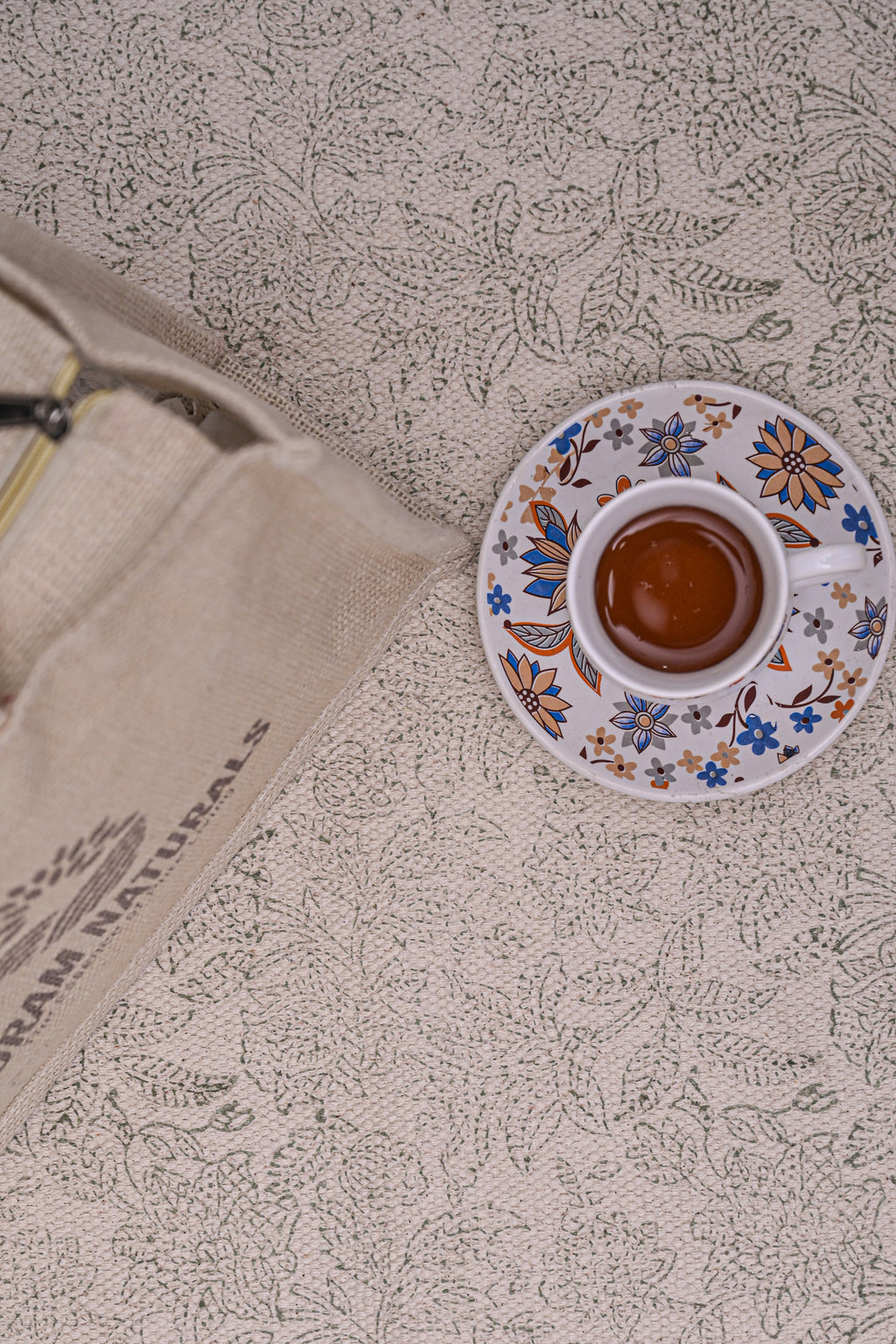 Ivory Whisper Botanical Cotton Runner