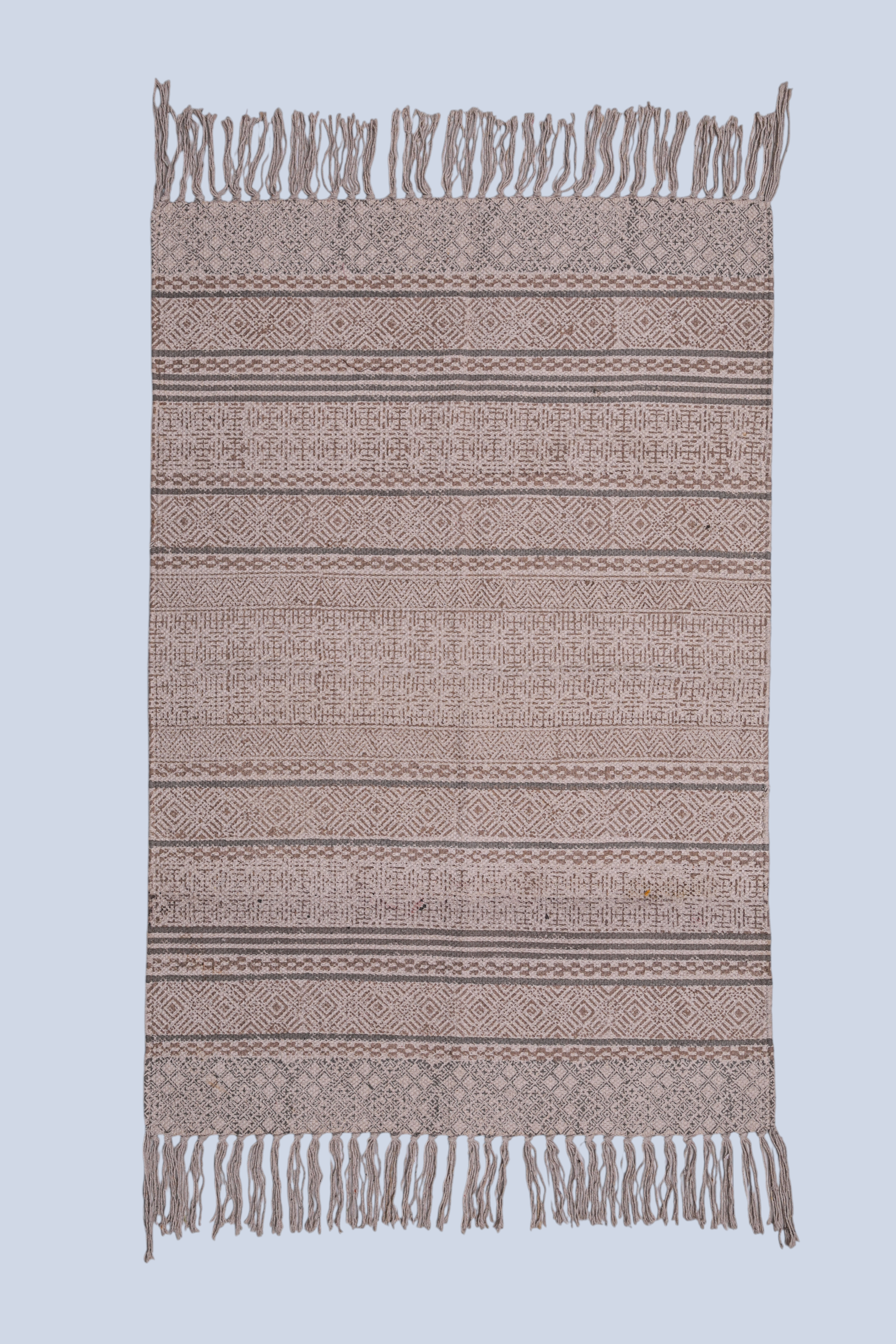 Earthline Tribal Stripe Cotton Rug