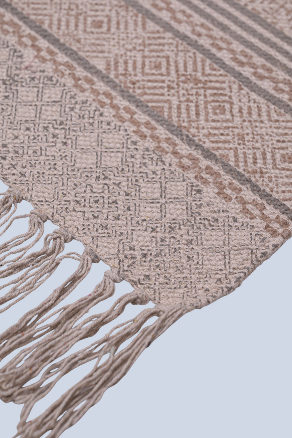 Earthline Tribal Stripe Cotton Rug