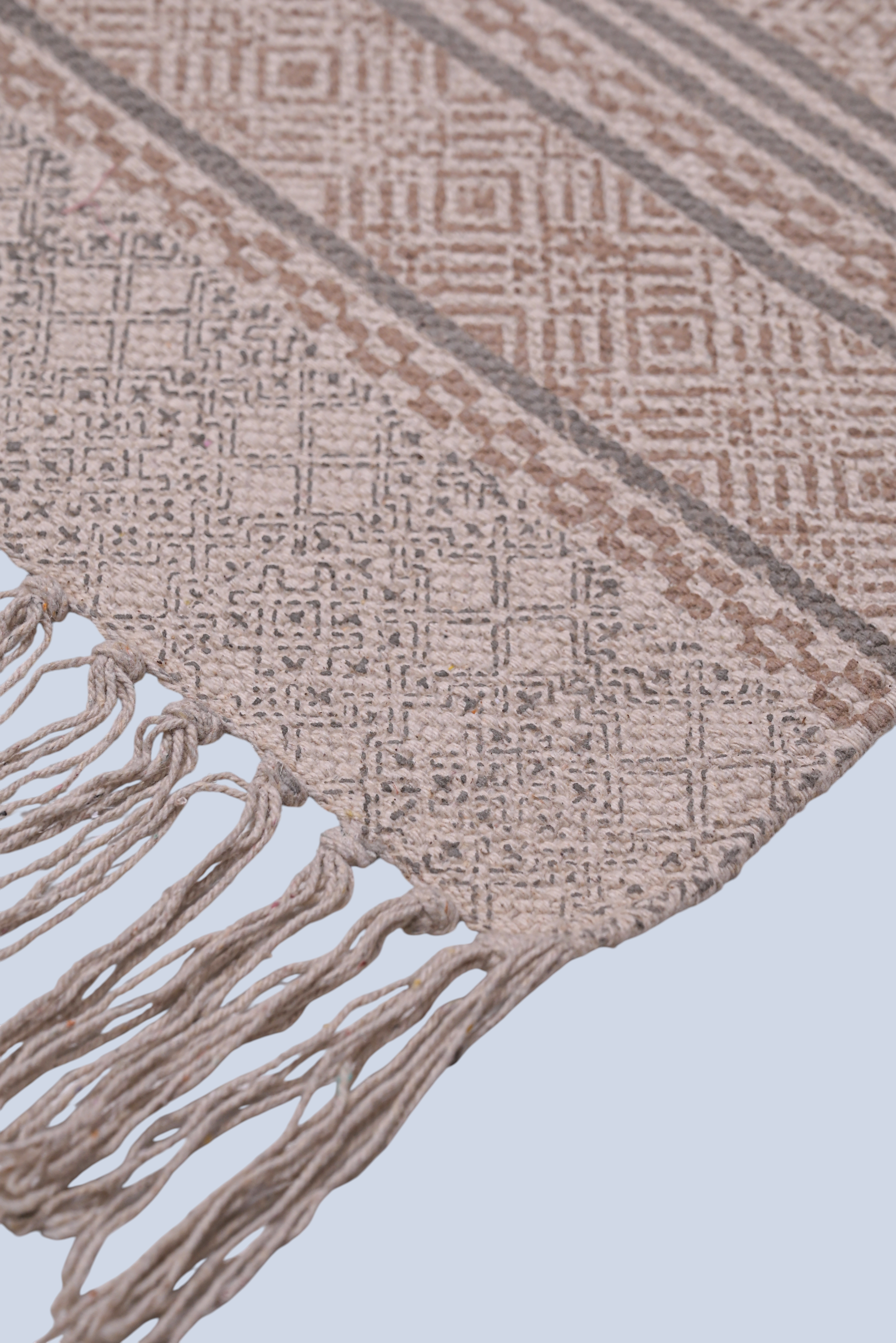 Earthline Tribal Stripe Cotton Rug