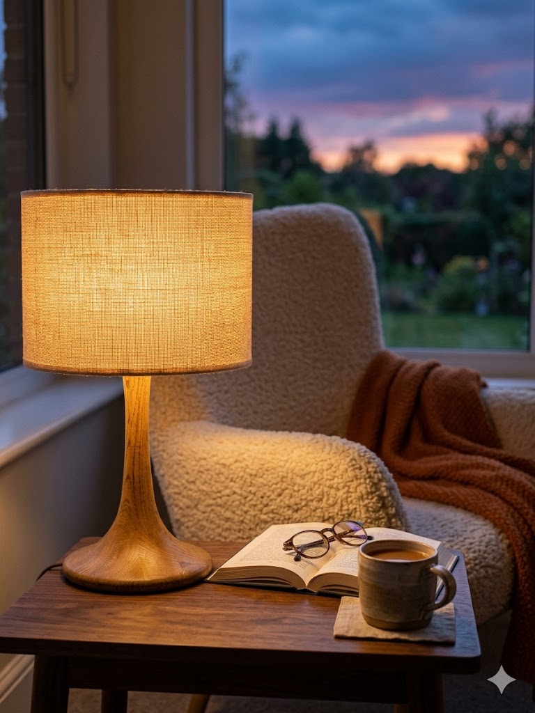 Florinest Wooden Table Lamp