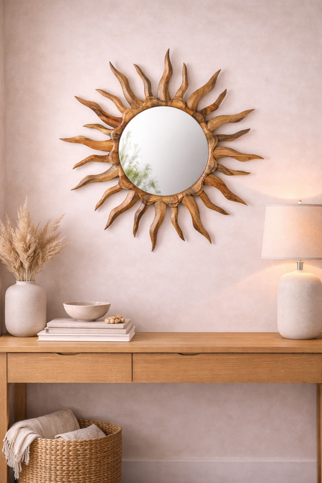 Helios Artisan Sunburst Mirror