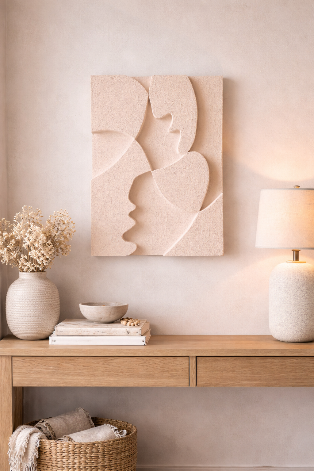Linea Forma Paper Mache Wall Sculpture