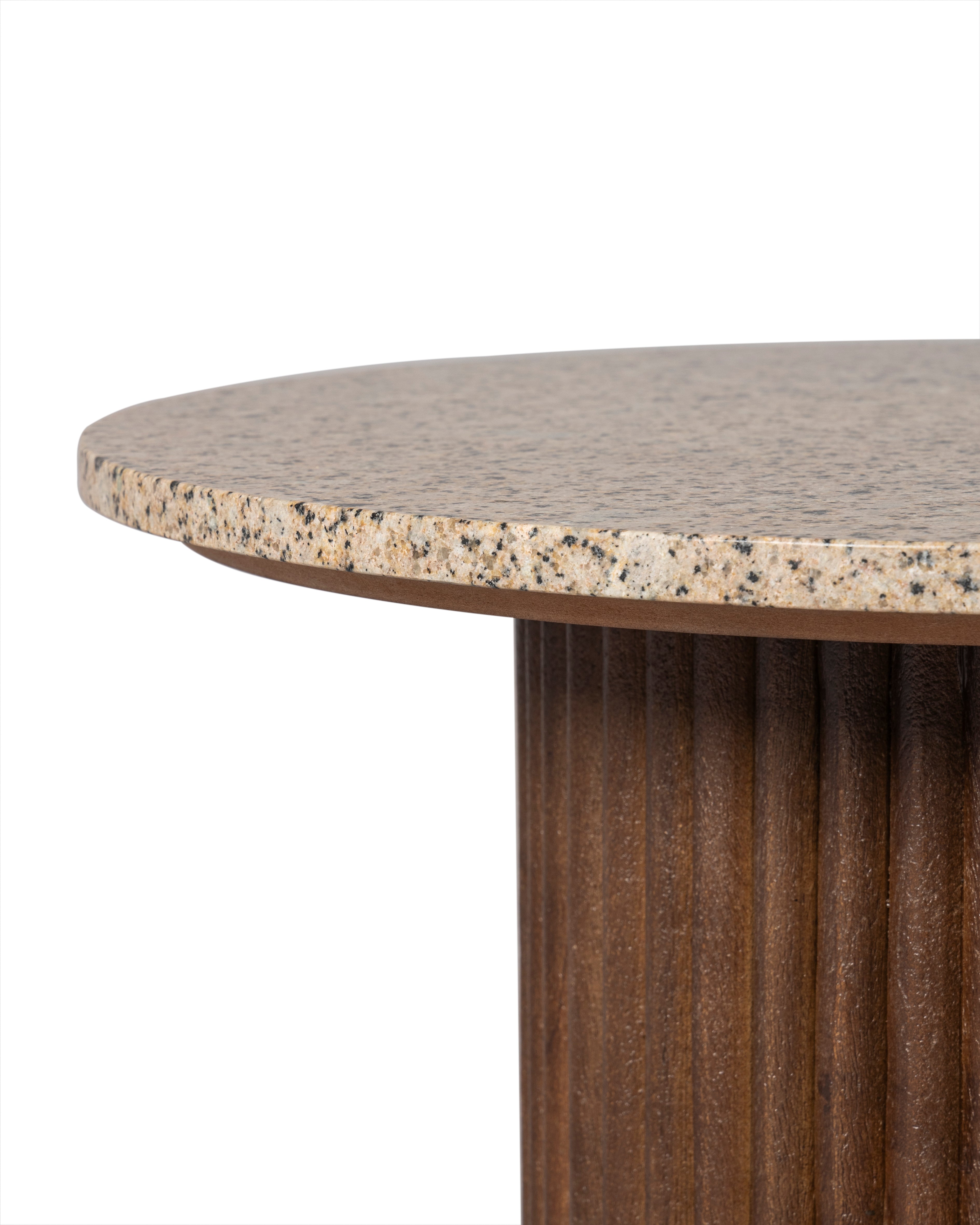 Lorenzo Terrazzo Fluted Side Table