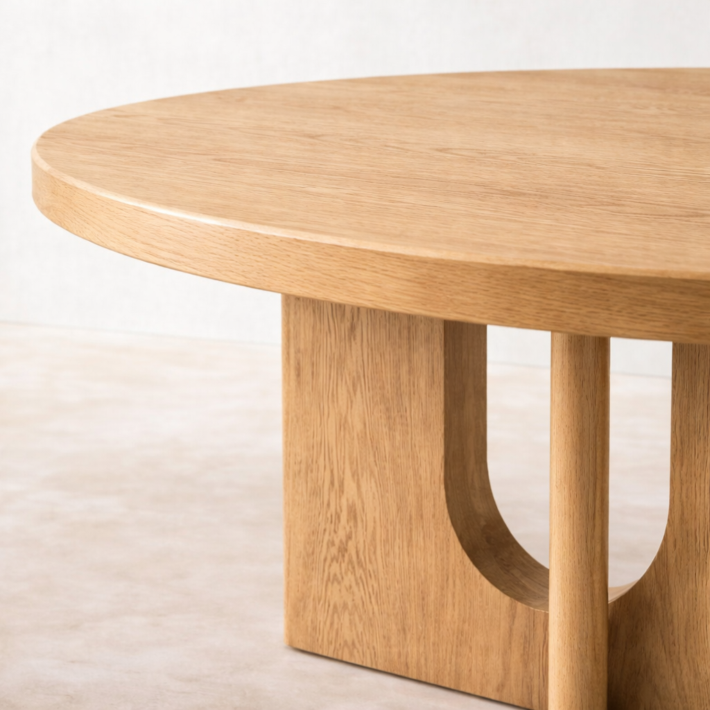 Luma Arc Round Dining Table