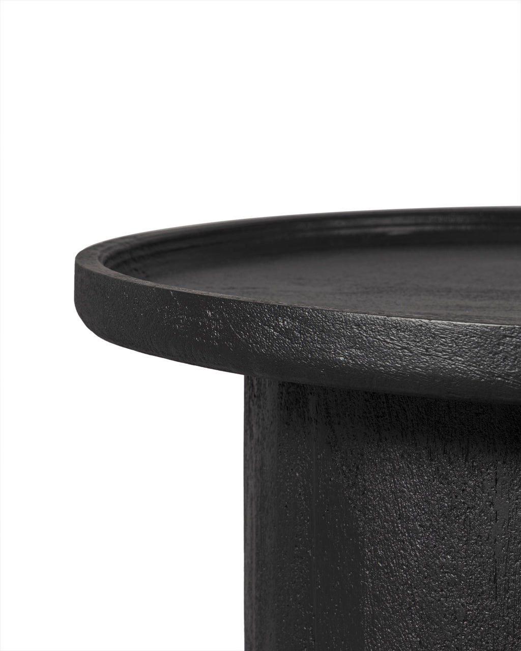 Noir Pedestal Side Table