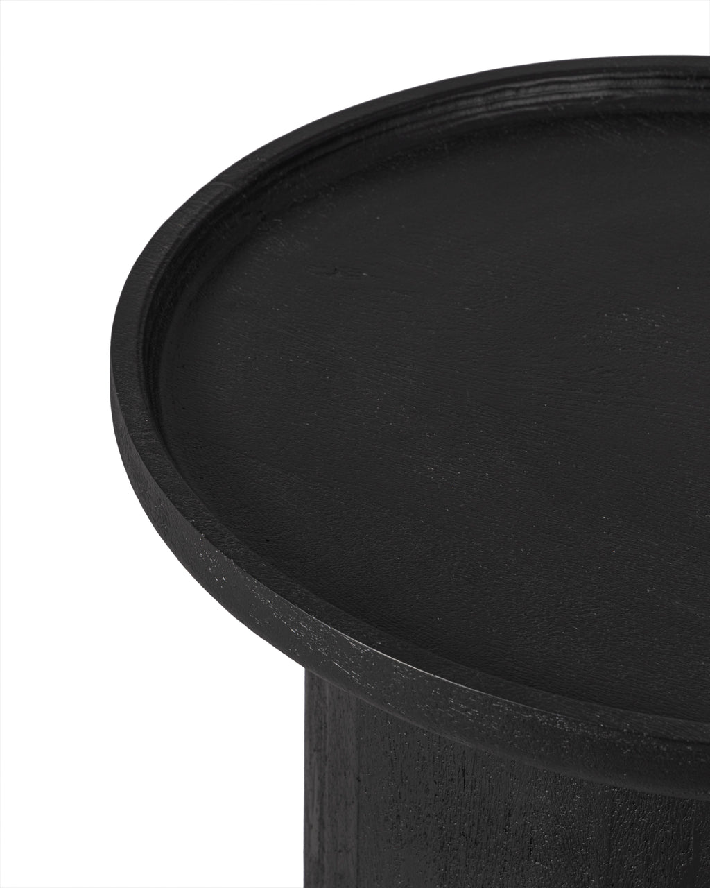 Noir Pedestal Side Table