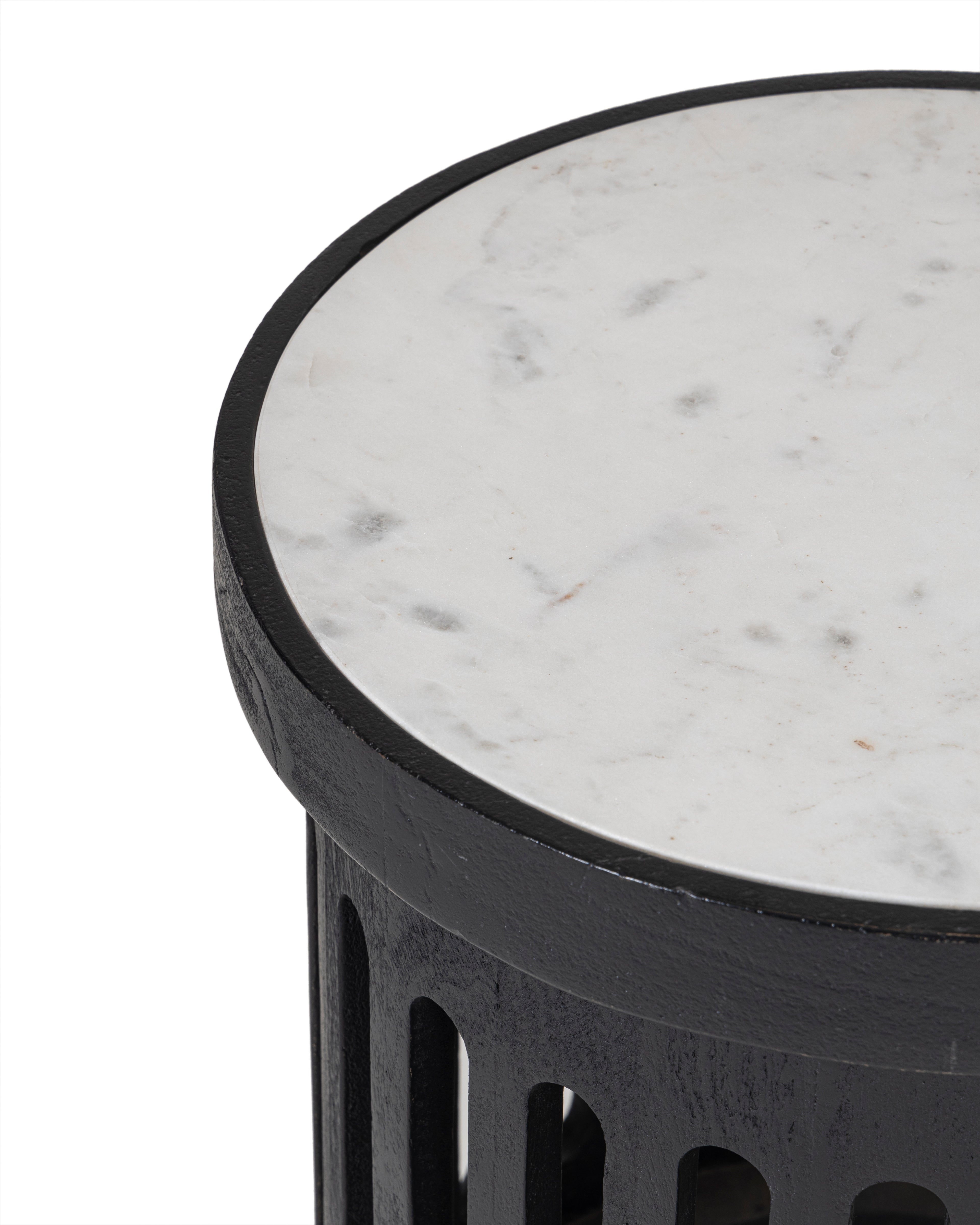 Noirva Marble Bedside Table
