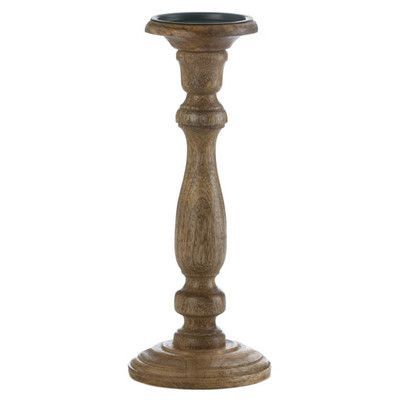 Rustica Beaded Wooden Candle Stand